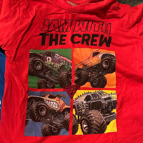 Monster Jam and Hotwheel T-Shirt Set for Kids size 7 - Picture 2 of 5